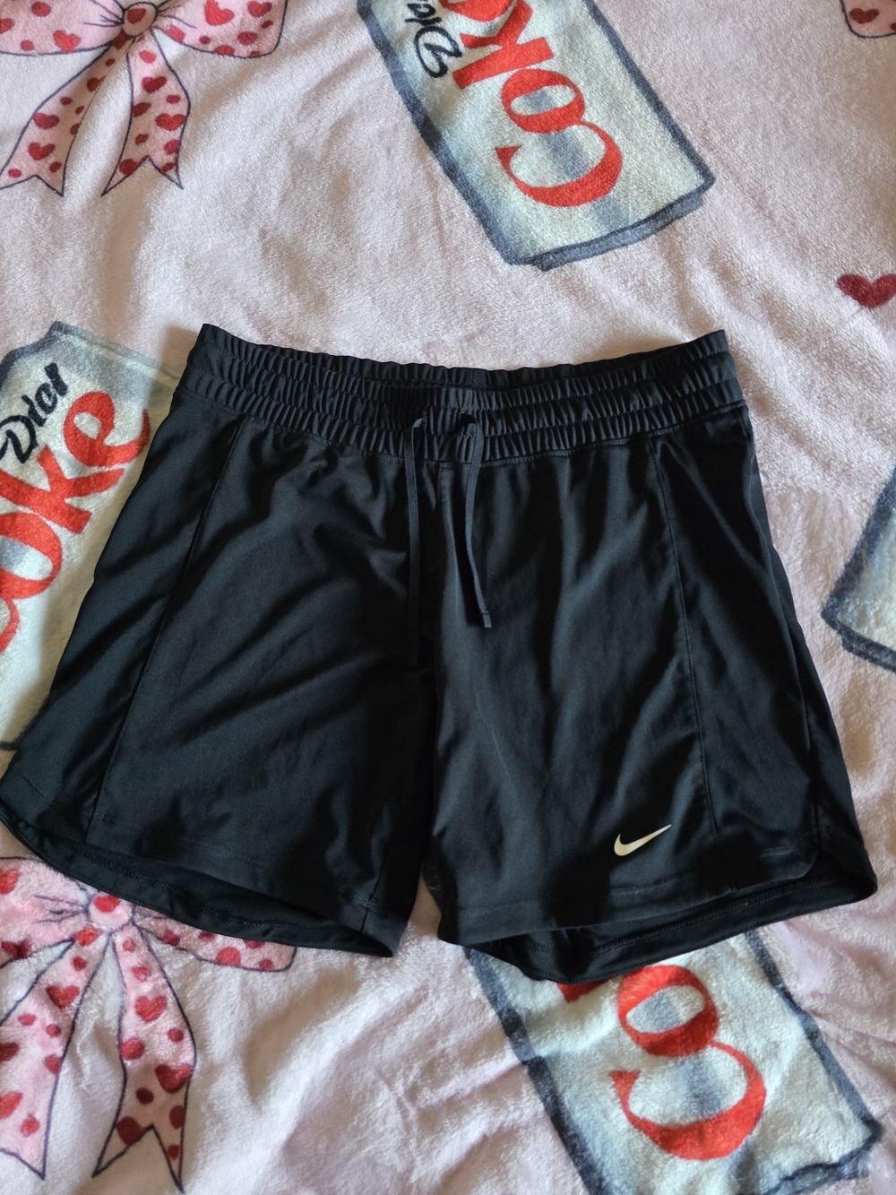 Nike Black Women's Athletic Shorts with Swoosh